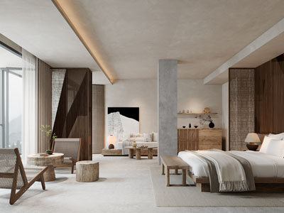 侘寂风民宿酒店客房套房