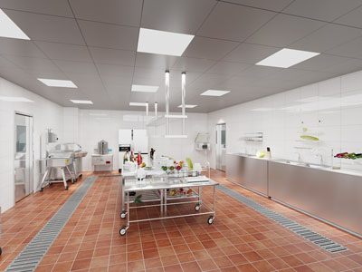 现代饭店餐馆后厨厨房