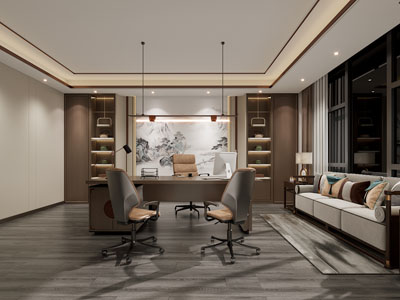 新中式董事长、总经理办公室