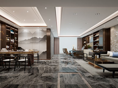 新中式董事长、总经理办公室