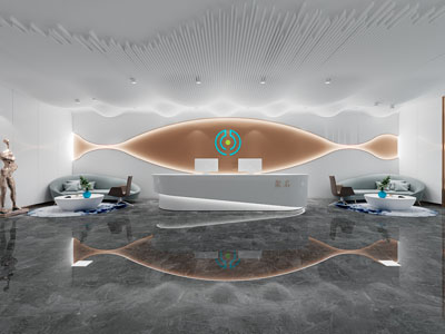 新中式大堂前台接待