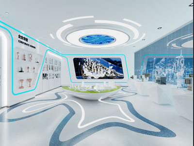 现代企业售楼处展厅展览