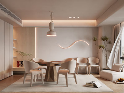 侘寂风麻将娱乐休闲室