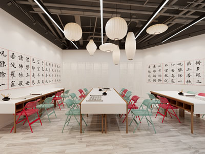 新中式书法字画培训教室