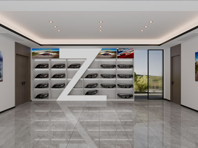 现代车灯展厅展览