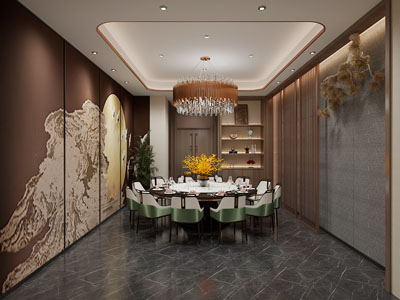 新中式酒店包厢包间