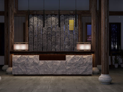 新中式大堂前台接待