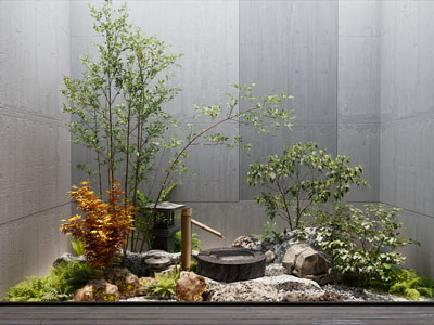 新中式室内景观园艺小品