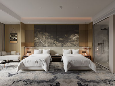 新中式酒店客房