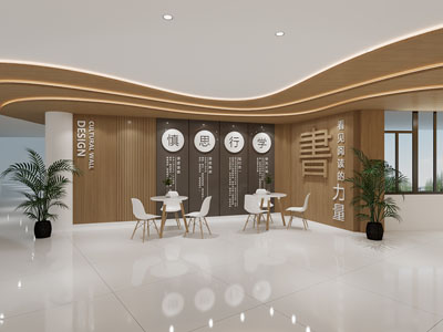 现代图书馆、阅览室阅读休闲区