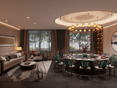 新中式酒店包厢包间