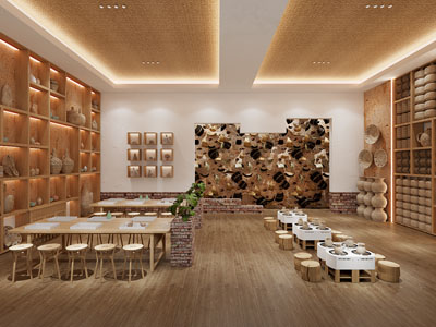 新中式民宿风陶艺馆手工坊