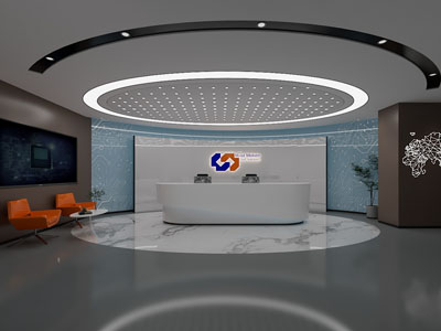 现代公司大堂前台接待