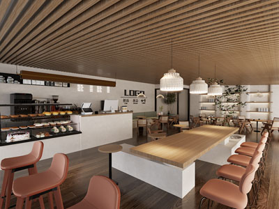 侘寂风甜品烘焙咖啡厅