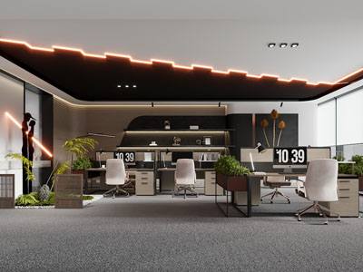 现代公共办公室、办公区