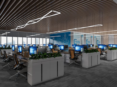 现代公共办公区