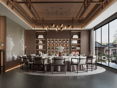 新中式酒店包厢包间