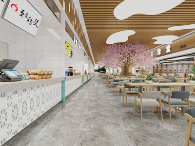 现代餐馆食堂