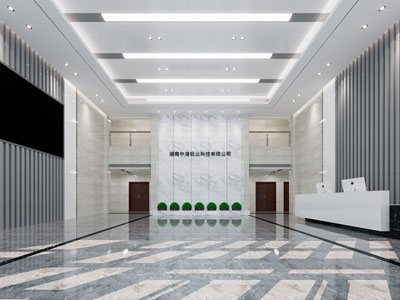 现代公司大堂前台接待