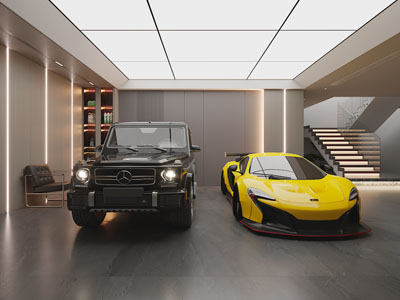 现代地停车位、车库