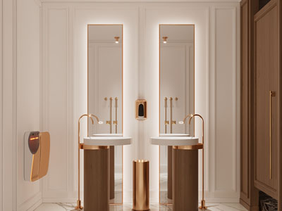 现代轻奢公共卫生间、洗手间