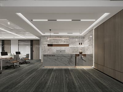 现代公司大堂前台接待