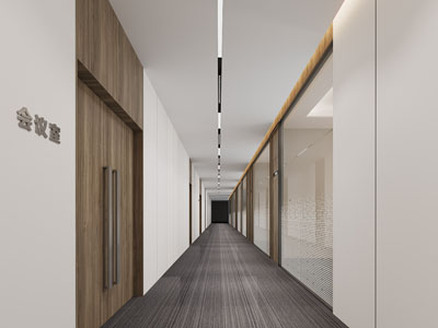 现代写字楼办公过道