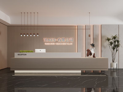 现代公司大堂前台接待