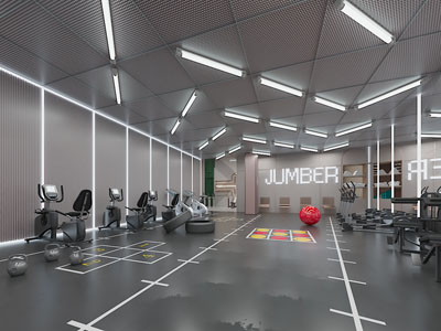 工业风loft健身房