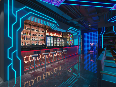 现代酒吧吧台