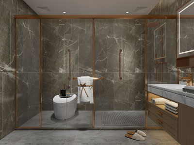 现代轻奢酒店卫生间、洗手间