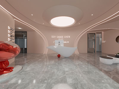 现代公司大堂前台接待