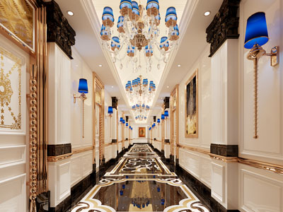 欧式酒店过道