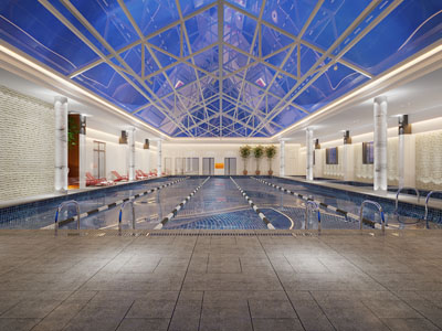 现代室内游泳馆