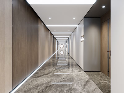 现代写字楼办公过道