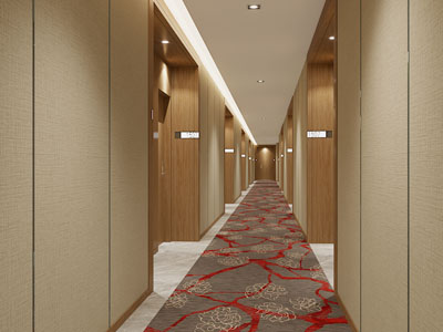新中式酒店过道