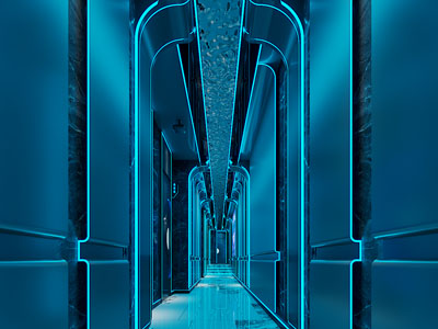 现代KTV走廊过道