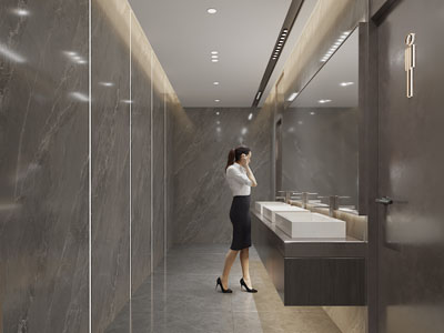 现代公共卫生间、洗手间