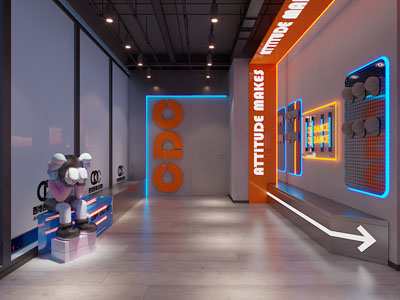 工业风loft休息区、舞房打卡区