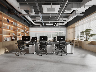 现代公共办公区