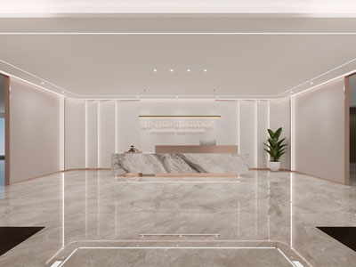 现代公司大堂前台接待