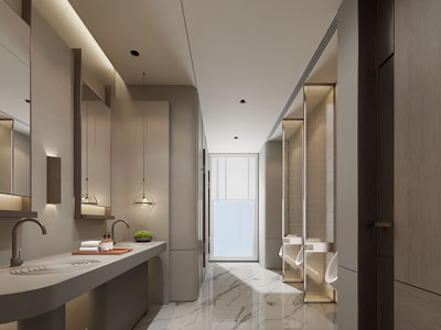 现代公共卫生间、洗手间