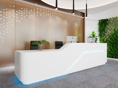 现代公司大堂前台接待