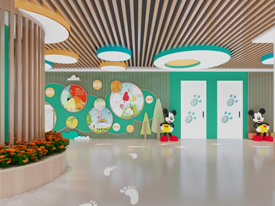 现代幼儿园大厅