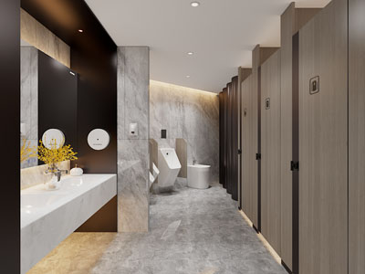 现代公共卫生间、洗手间