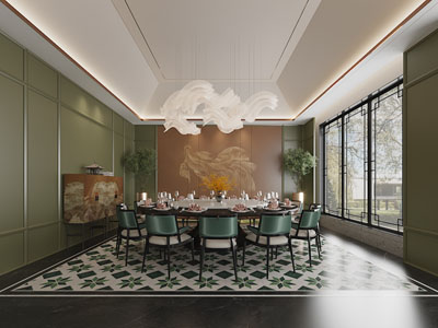 新中式酒店包厢包间