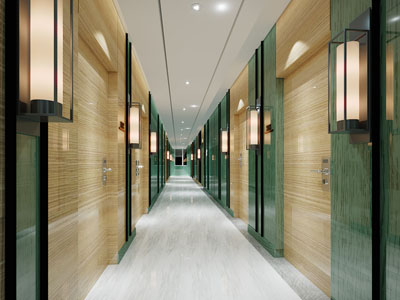 新中式酒店过道