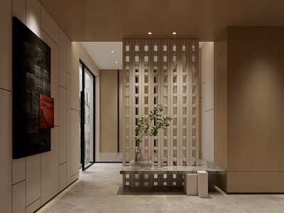 侘寂风玄关门厅