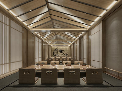 日式饭店餐馆就餐区