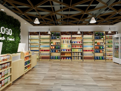 工业风loft零食百货超市